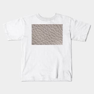 Closeup detail of silver leather texture background. Kids T-Shirt